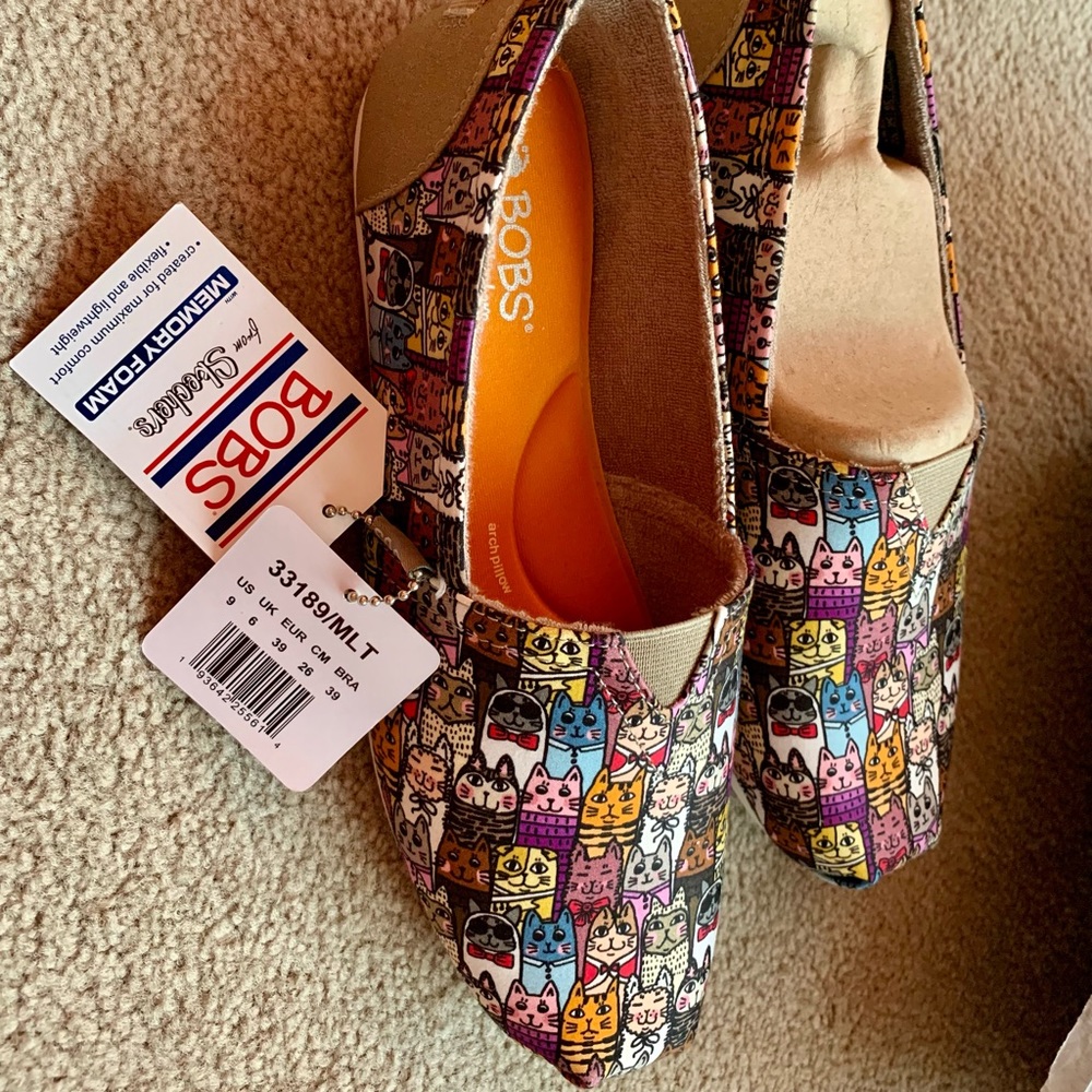 Sketchers memory foam BOBs for Cats loafers